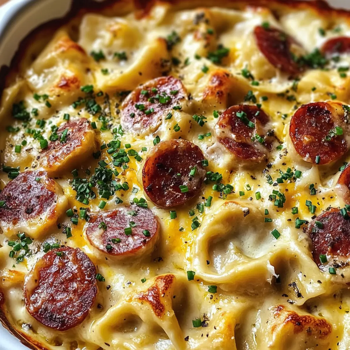 Crockpot Pierogi Auflauf mit Kielbasa Rezept Spaß fürs Abendessen 3 Crockpot Pierogi Casserole with Kielbasa Recipe awjtsm