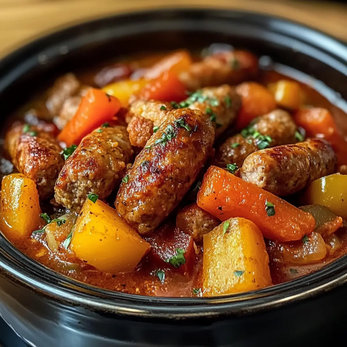Crockpot Sausage Casserole Recipe adoeib