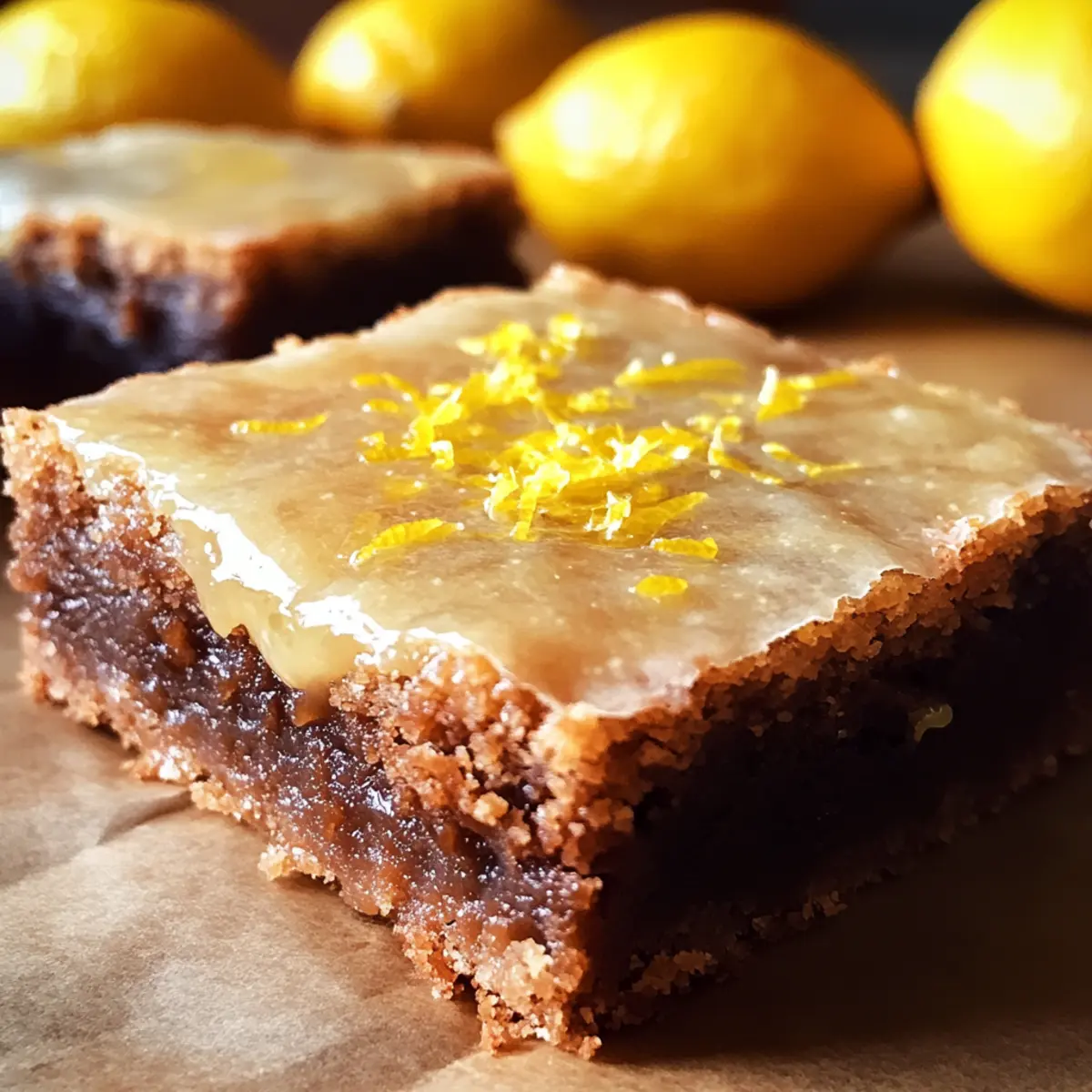 Einfache Zitronenbrownies