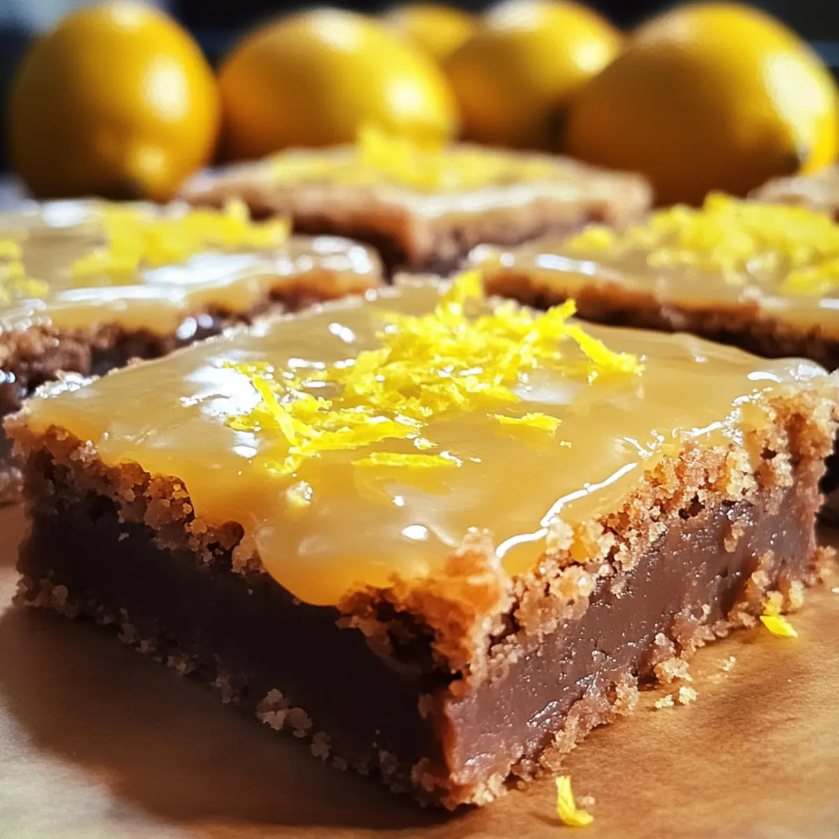 Easy Lemon Brownies luzwrt