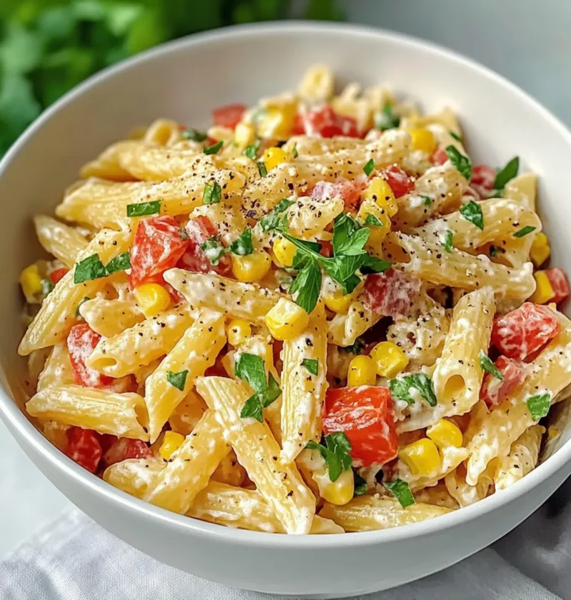 Erfrischender Sommer-Pasta-Salat mit Joghurt 1 Refreshing summer pasta salad with yogurt