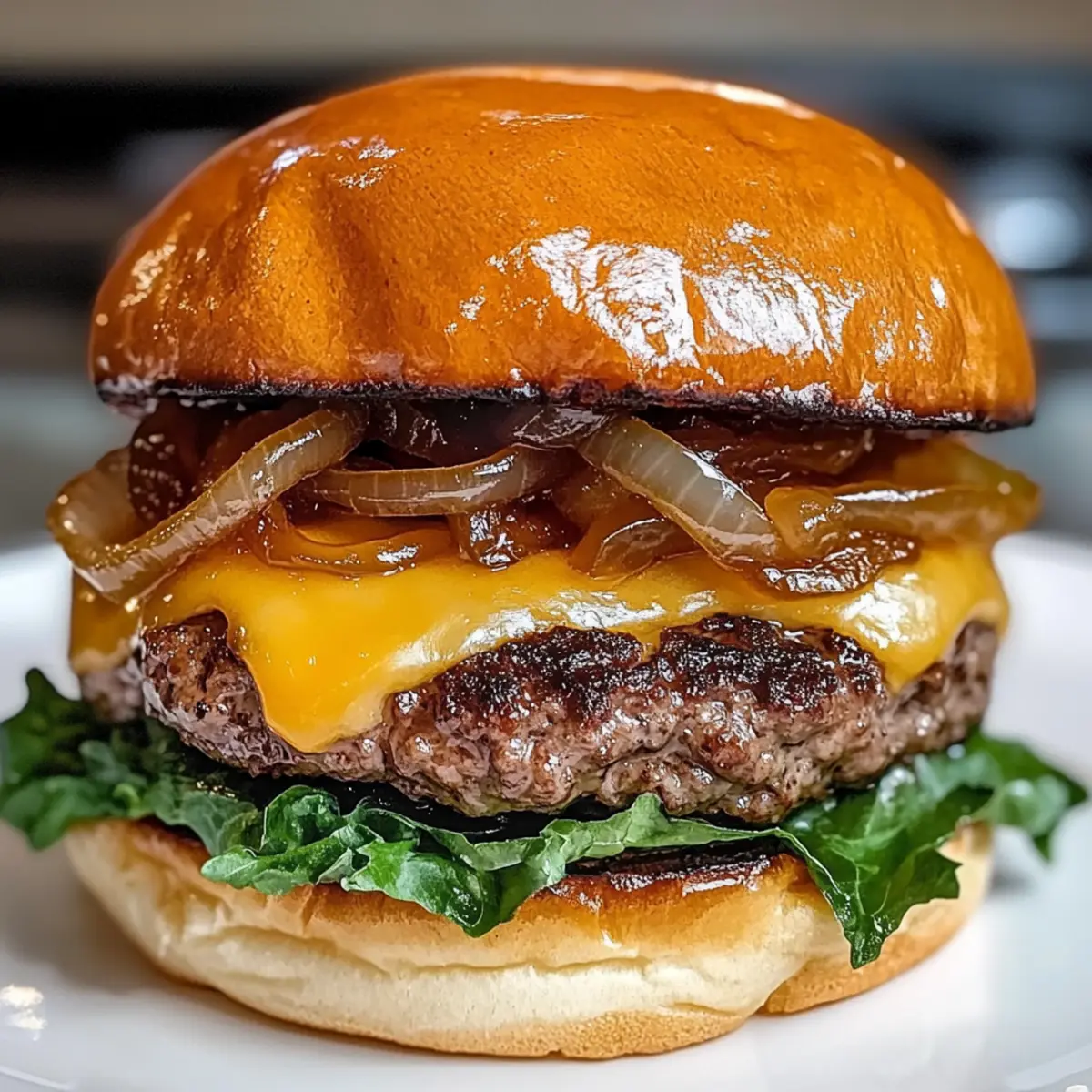 Knoblauchige Zwiebel Smash Burger Rezept