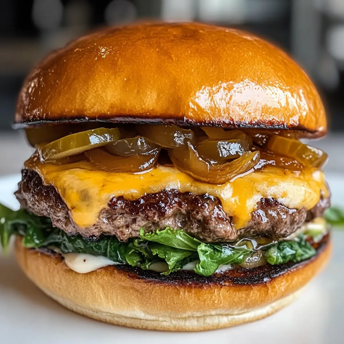 Garlicky Onion Smash Burger Recipe tbty4y