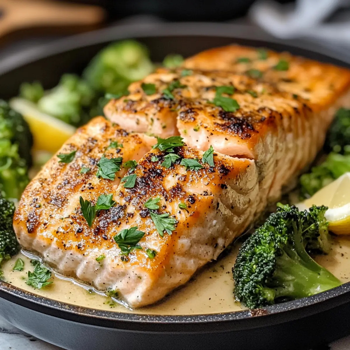 Gesunder gebratener Lachs mit Brokkoli für dich 4 Gebratener Lachs mit Brokkoli b4ulzq