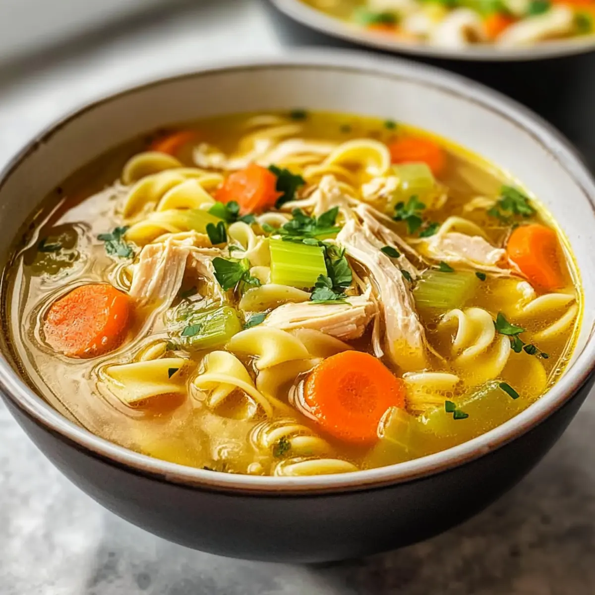 Ginger Garlic Chicken Noodle Soup Comfort in Every Spoonful vbzuke