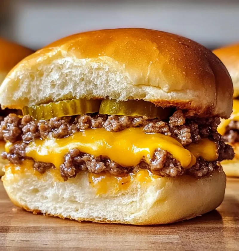 Hawaiian Roll Cheeseburger Sliders Rezept genussvoll zubereitet 9 Hawaiian Roll Cheeseburger Sliders Rezept Zutaten: - 12 süße Brötchen - 500 g Rinderhackfleisch - 1 Tasse Käse (z.B. Cheddar), gerieben - 1/2 Tasse Zwiebeln, gewürfelt - 1/4 Tasse Ketchup - 1/4 Tasse Senf - Salz und Pfeffer nach Geschmack - Butter, geschmolzen - 12 Scheiben Gurken - 12 Scheiben Tomaten - Salatblätter Anleitung: 1. Den Ofen auf 180 °C vorheizen. 2. Die Brötchen horizontal aufschneiden, sodass sie in zwei Hälften geteilt sind. 3. Das Rinderhackfleisch in einer Pfanne braten, bis es durchgegart ist. Zwiebeln hinzufügen und weiterbraten, bis sie weich sind. Mit Salz und Pfeffer würzen. 4. Ketchup und Senf zum Fleisch geben und gut vermischen. 5. Die untere Hälfte der Brötchen auf ein Backblech legen. Mit der Fleischmischung belegen und mit Käse bestreuen. 6. Die obere Hälfte der Brötchen darauflegen und mit geschmolzener Butter bestreichen. 7. Im Ofen 10-12 Minuten backen, bis die Brötchen goldbraun sind und der Käse geschmolzen ist. 8. Mit Gurken, Tomaten und Salat servieren.