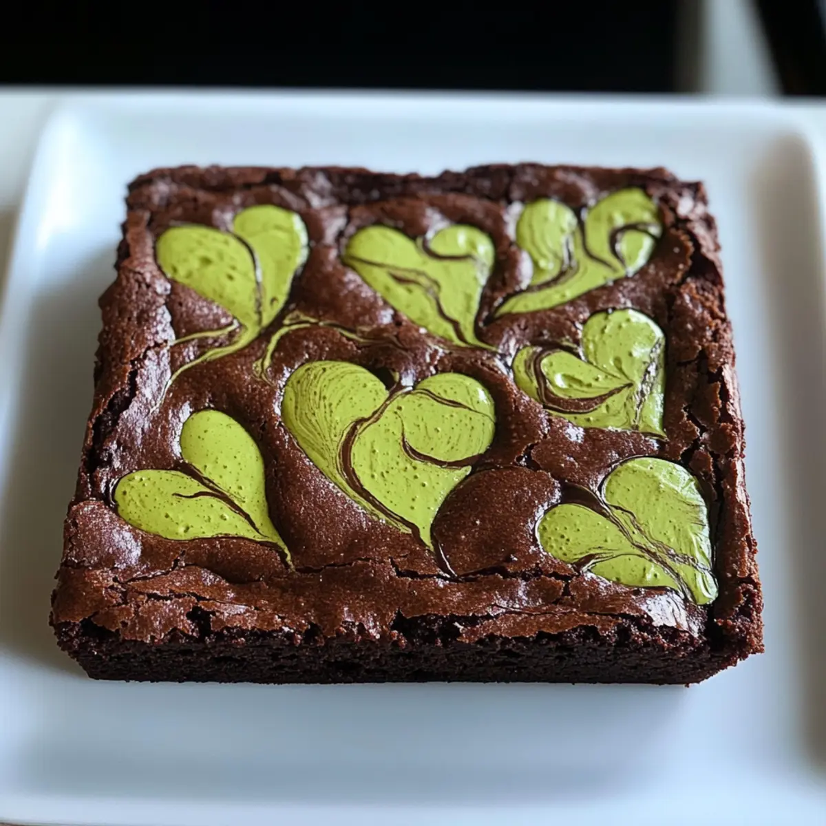 Herz zu Herz Matcha Brownies für süße Momente 2 Heart to Heart Matcha Brownies uuavfk