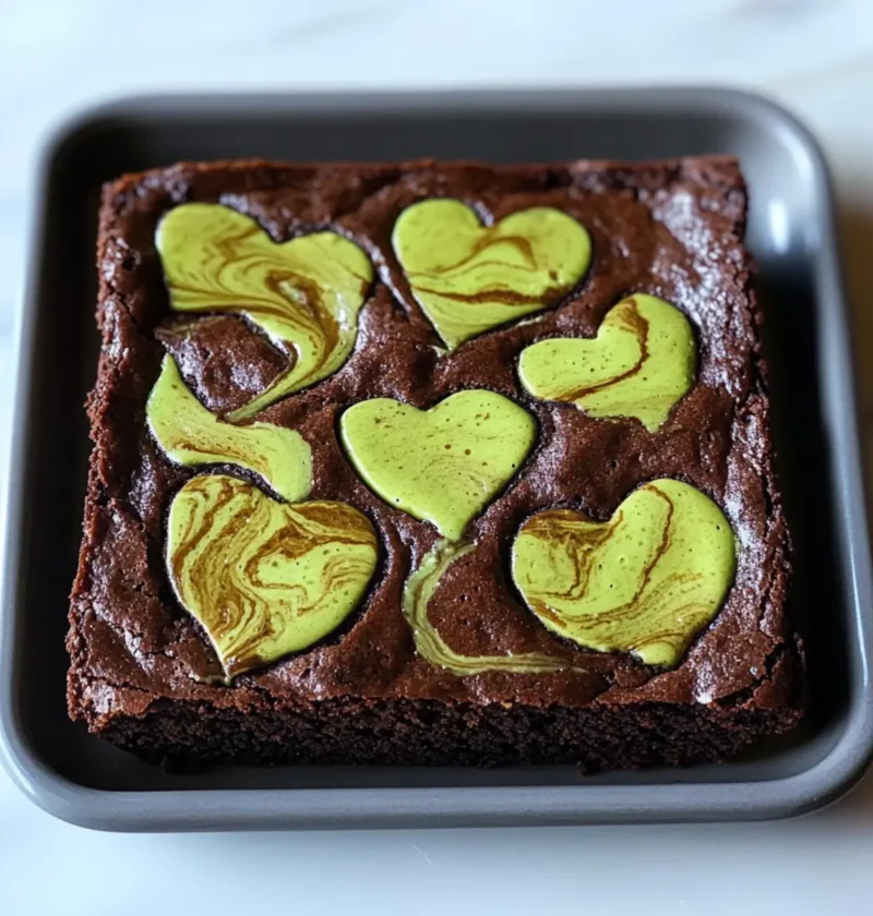 Herz zu Herz Matcha Brownies für süße Momente 1 Herz zu Herz Matcha Brownies