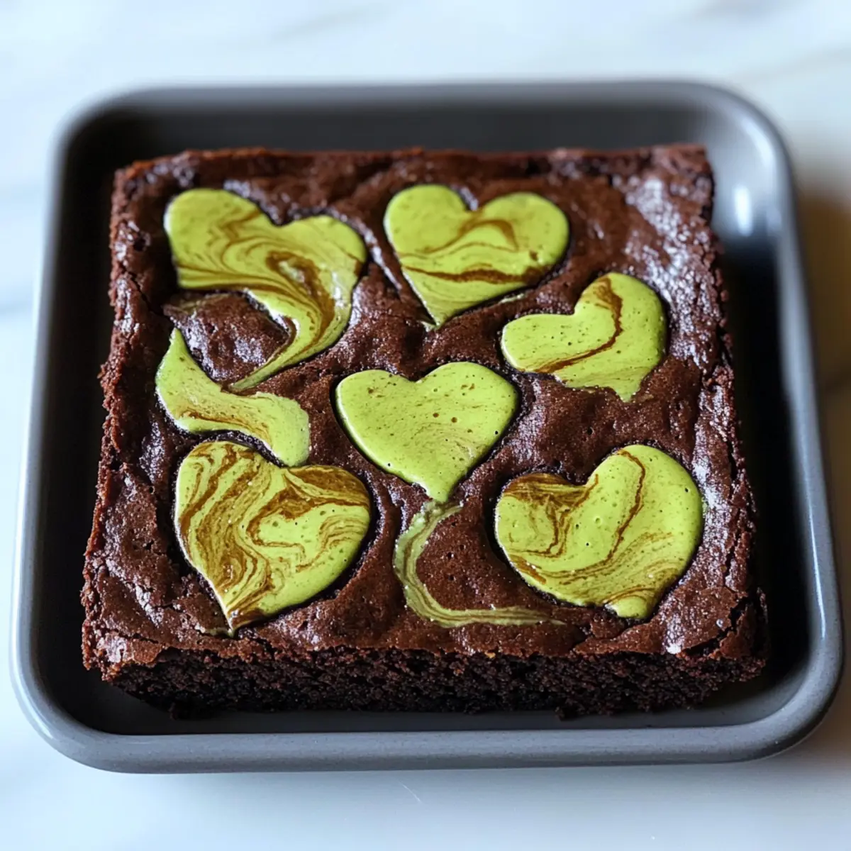 Herz zu Herz Matcha Brownies für süße Momente 5 Herz zu Herz Matcha Brownies