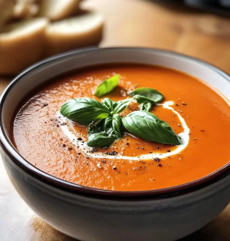 Hausgemachte cremige Tomatensuppe für Gemütlichkeit 21 Hausgemachte cremige Tomatensuppe – Ein gemütlicher Klassiker aus frischen Zutaten