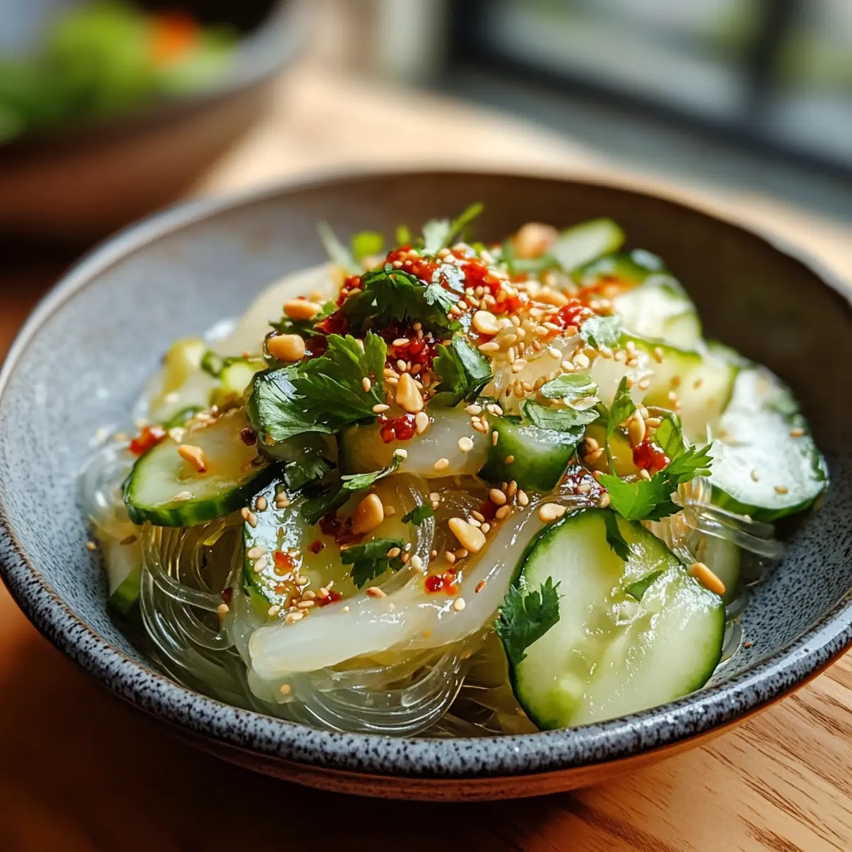 Kaltes Gurken und Glasnudelsalat sz3bnj