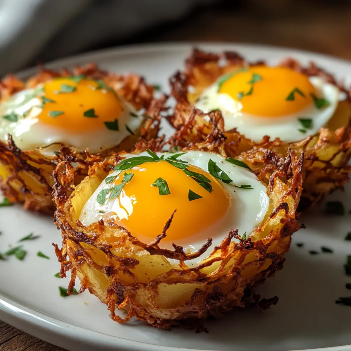 Kartoffel-Nester mit Ei im Airfryer für dein Brunch 3 Kartoffel Nester mit Ei im Airfryer np4a1p