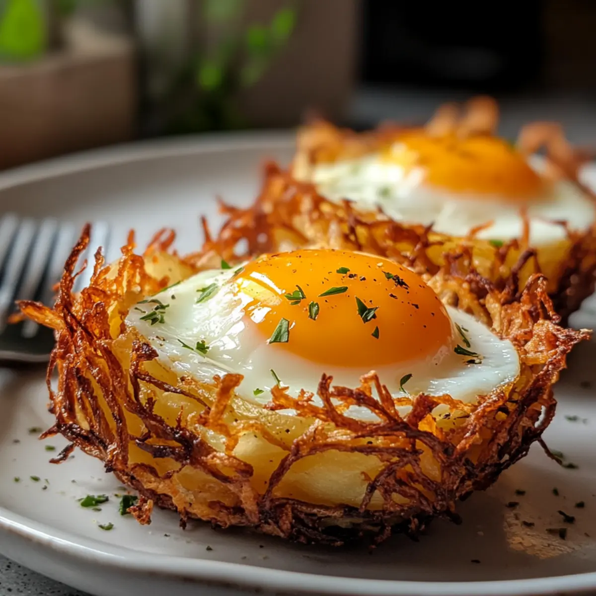 Kartoffel-Nester mit Ei im Airfryer für dein Brunch 2 Kartoffel Nester mit Ei im Airfryer v3zghd