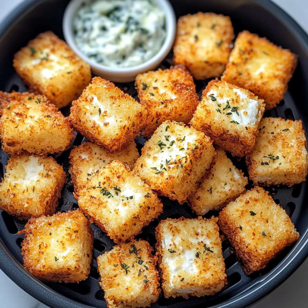 Knuspriger Feta aus dem Airfryer 15 Minuten ontnhe