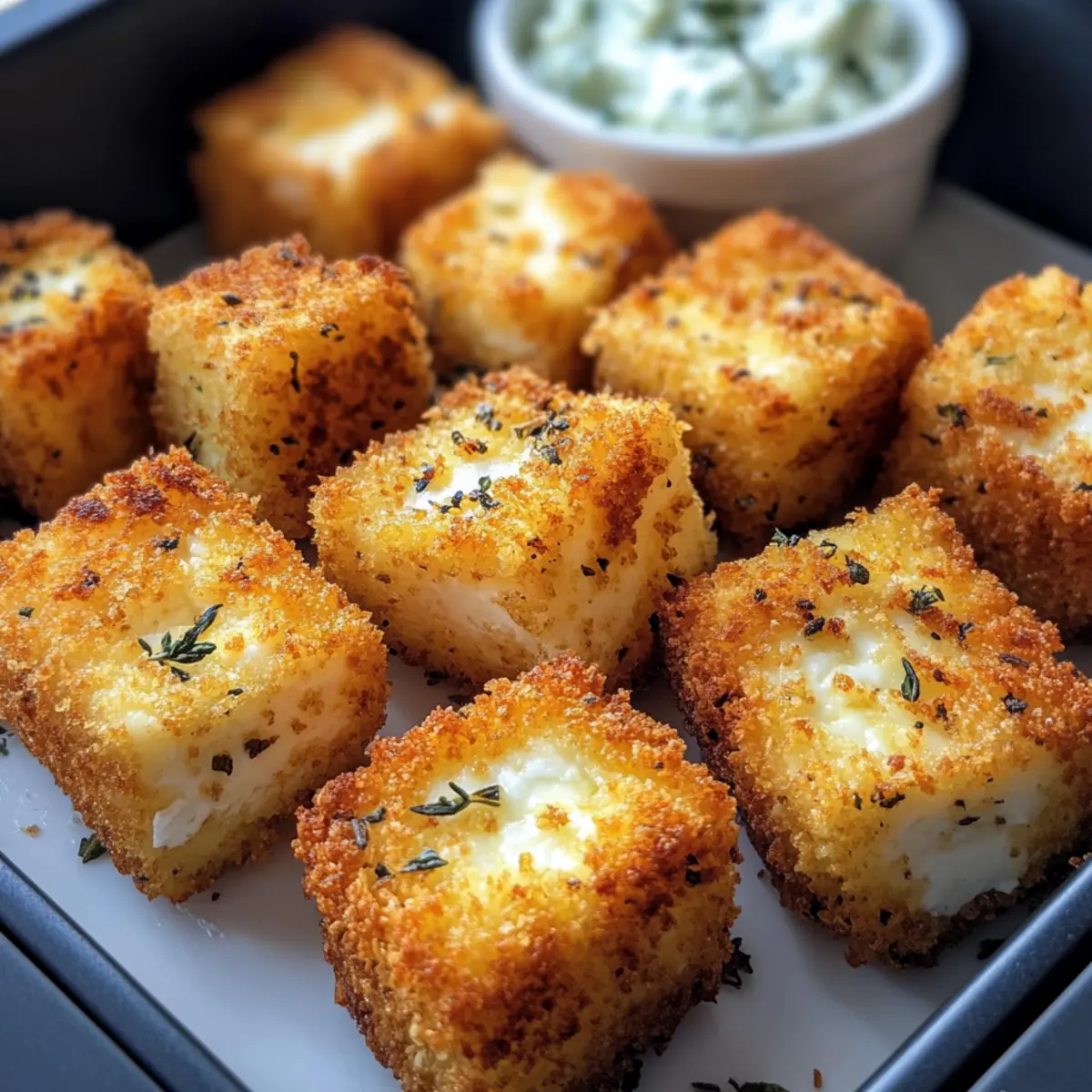 Knuspriger Feta aus dem Airfryer 15 Minuten rbrjbw