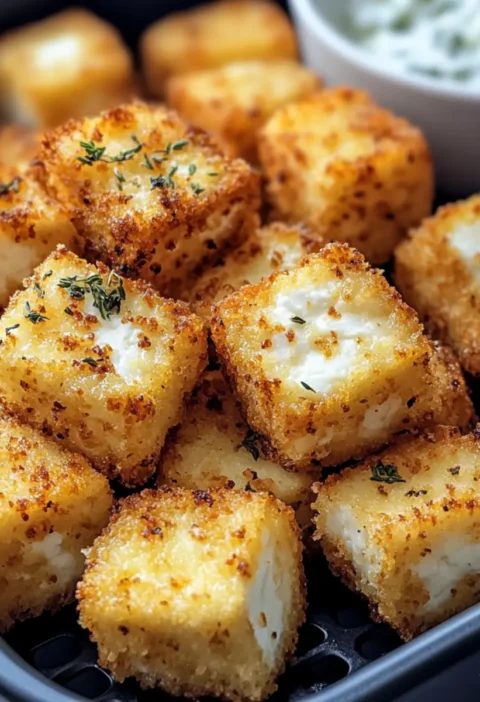 Crispy feta from the air fryer (15 minutes)