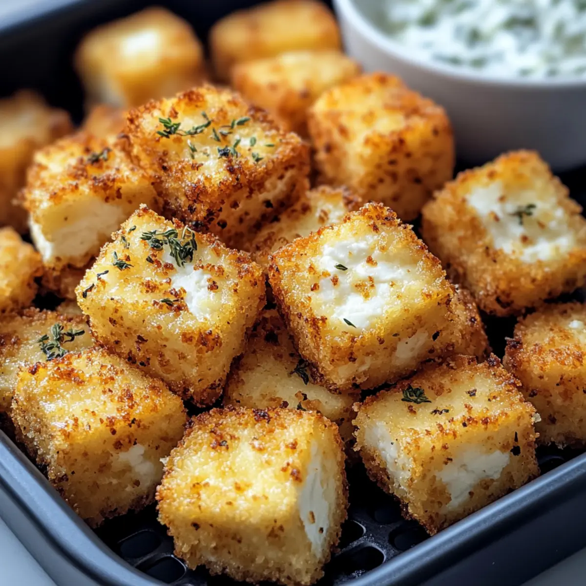 Crispy feta from the air fryer (15 minutes)