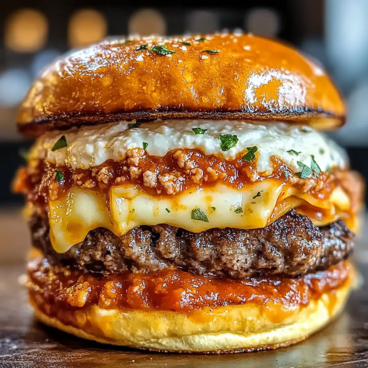 Lasagne Burger – Der perfekte Fusion Genuss 2 Lasagna Burger gql4o1