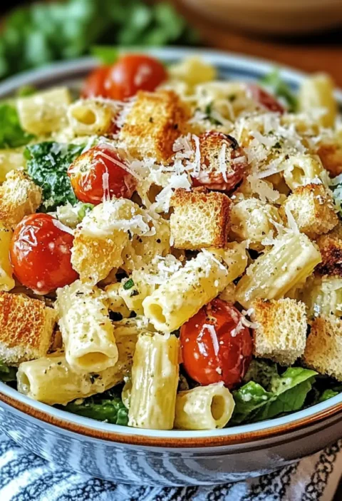 Delicious Caesar pasta salad for any occasion