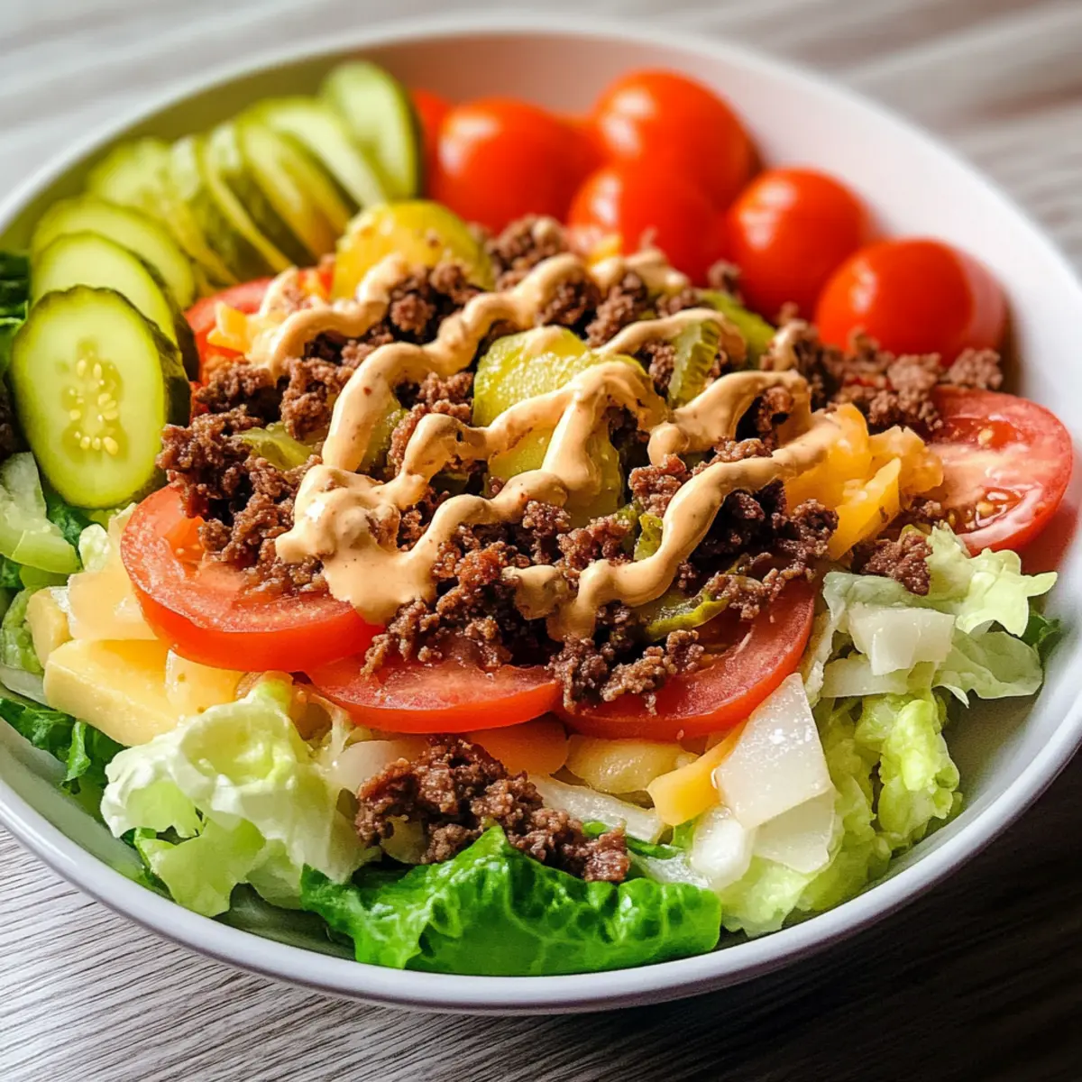 Low Carb Big Mac Salat – Gesundes Original Rezept 3 Low Carb Big Mac Salat Das Original Rezept von Lecker Abnehmen ehrzzw