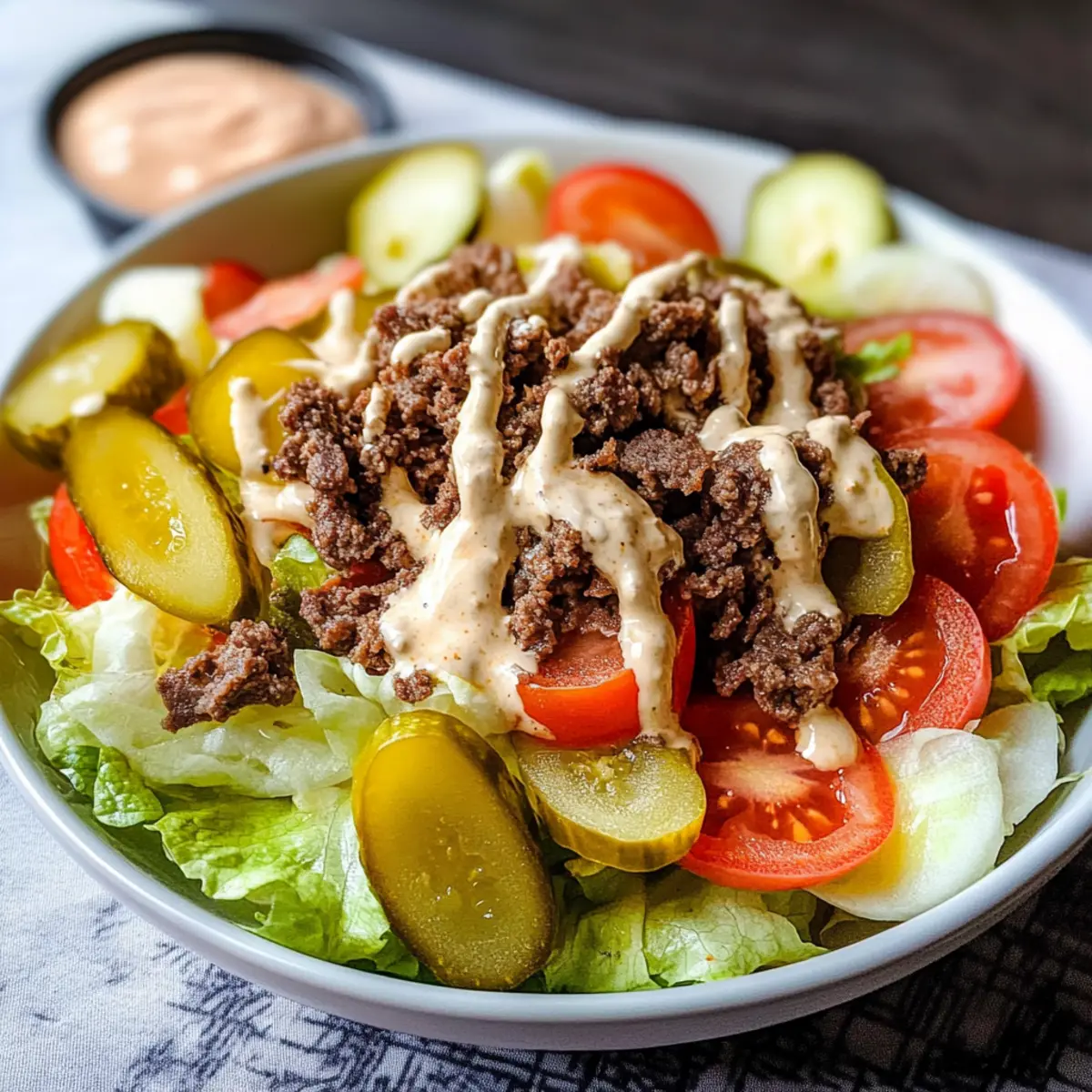 Low Carb Big Mac Salat – Gesundes Original Rezept 2 Low Carb Big Mac Salat Das Original Rezept von Lecker Abnehmen eween0
