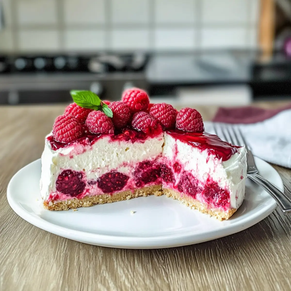 Low Carb Himbeer Vanille Torte cnnin9