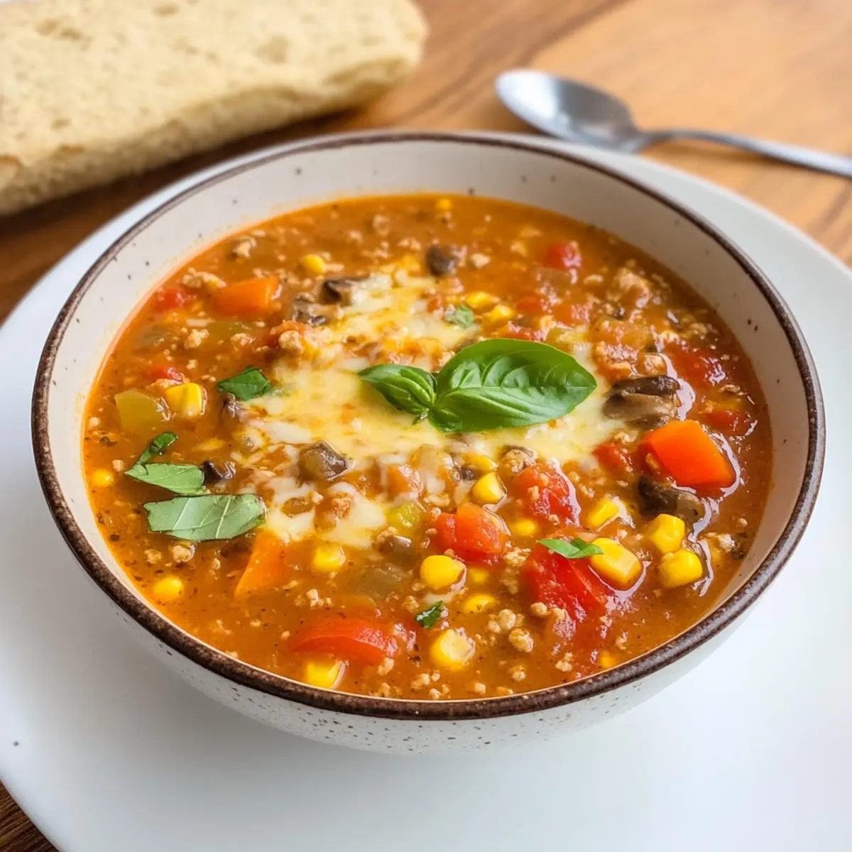 Low Carb Pizzasuppe selber machen – einfach & lecker 4 Low Carb Pizzasuppe selber machen Vegetarisch oder mit Hackfleisch jnhs59