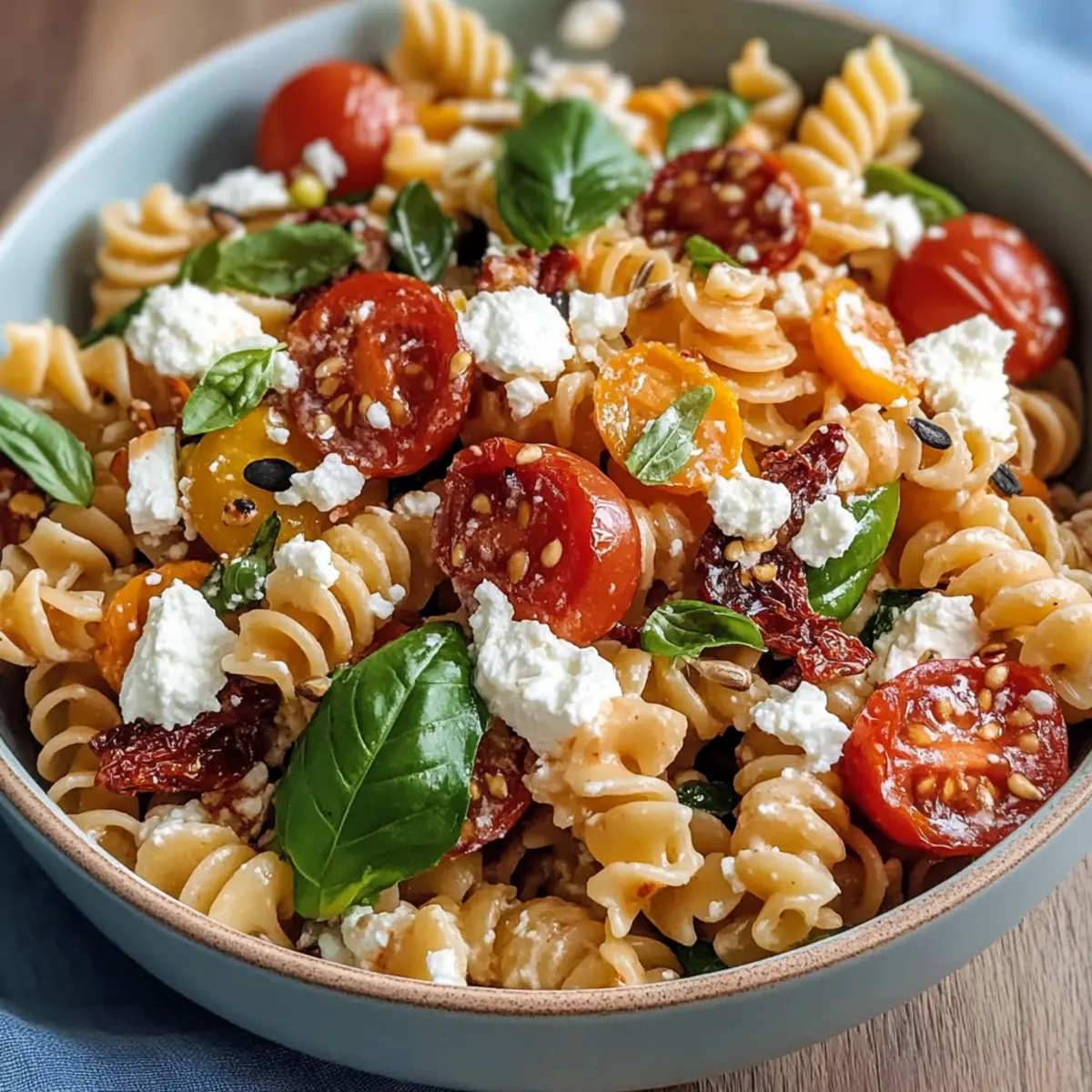 Méditerranéen Nudelsalat mit Tomatendressing für den Sommer 3 Mediterraner Nudelsalat mit Tomatendressing fA¼r den Sommer mnniq3