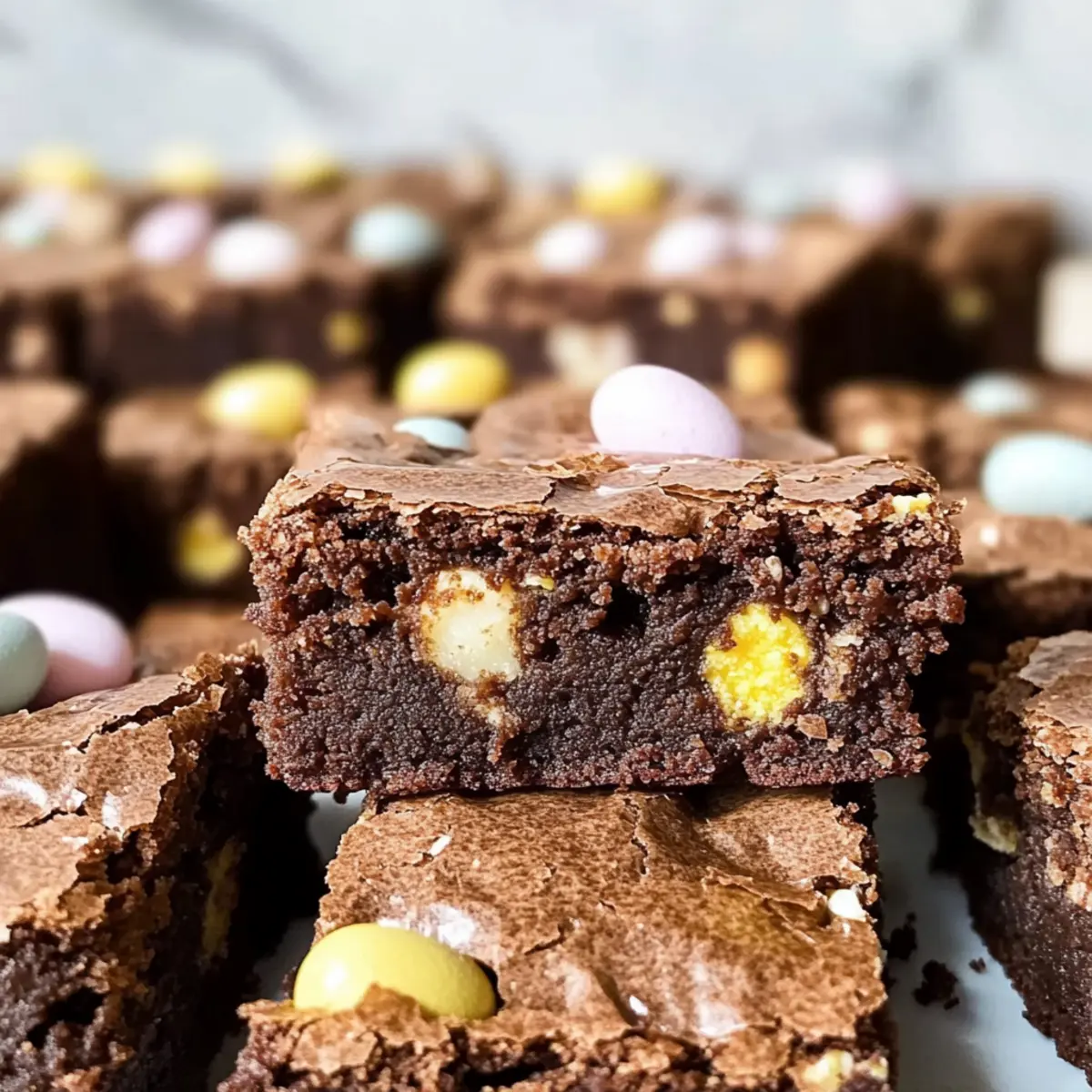 Mini-Ei-Brownies: Schokoladengenuss für jeden Anlass 5 Mini-Ei-Brownies