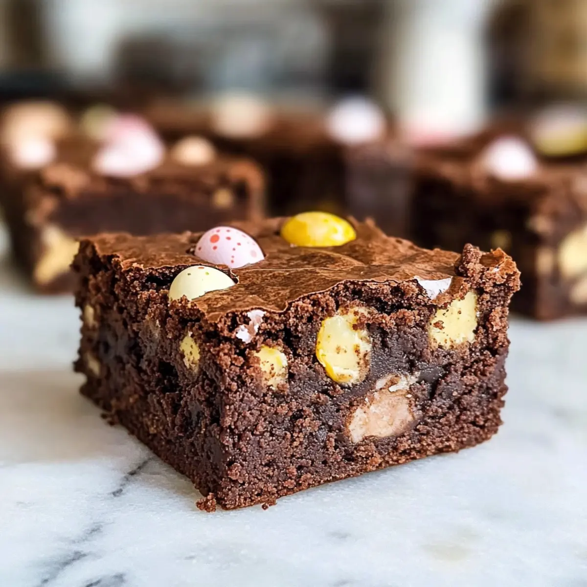 Mini-Ei-Brownies: Schokoladengenuss für jeden Anlass 3 Mini Egg Brownies rjddrg