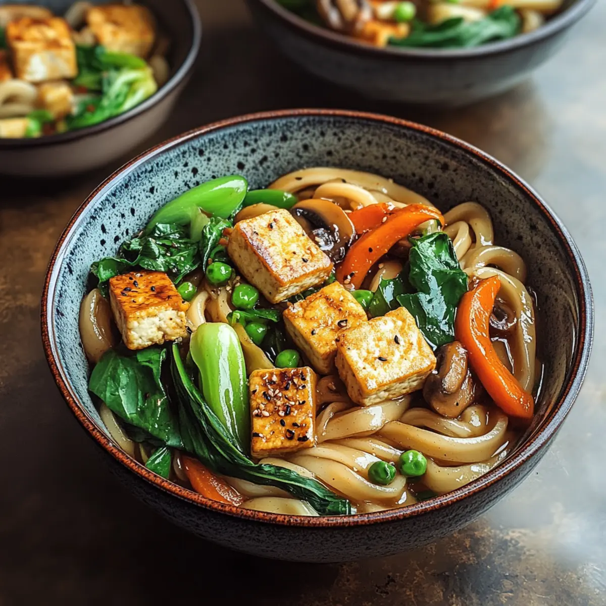 One Pot Udon Nudeln mit Ingwer GemA¼se Tofu pbflmy