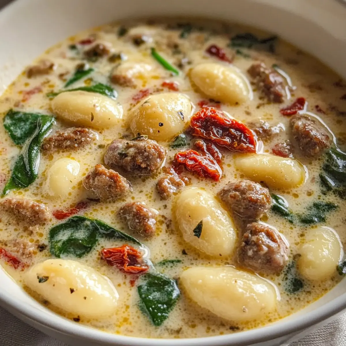 One Pot Tuscan Sausage Gnocchi Soup Creamy Cozy and Perfect for Any Night vmn8jd