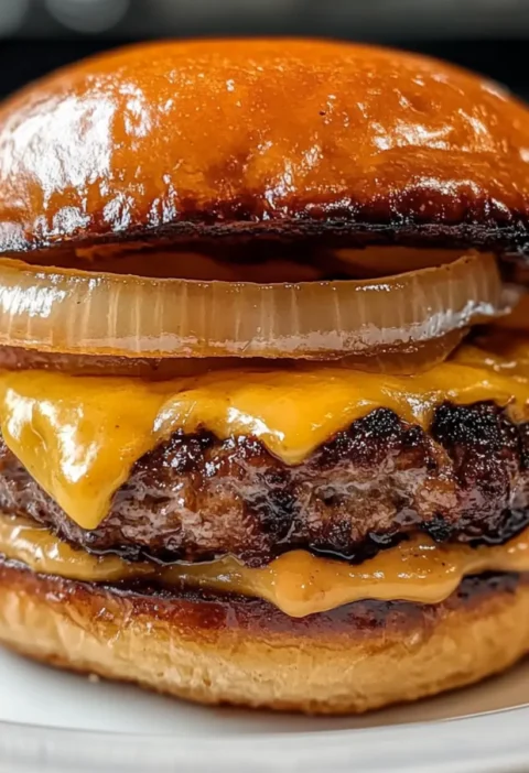 Zwiebel umwickelter fliegender Holländer Burger Rezept