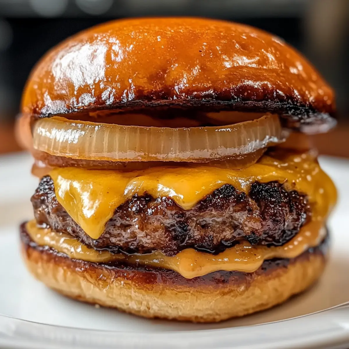 Zwiebel umwickelter fliegender Holländer Burger Rezept