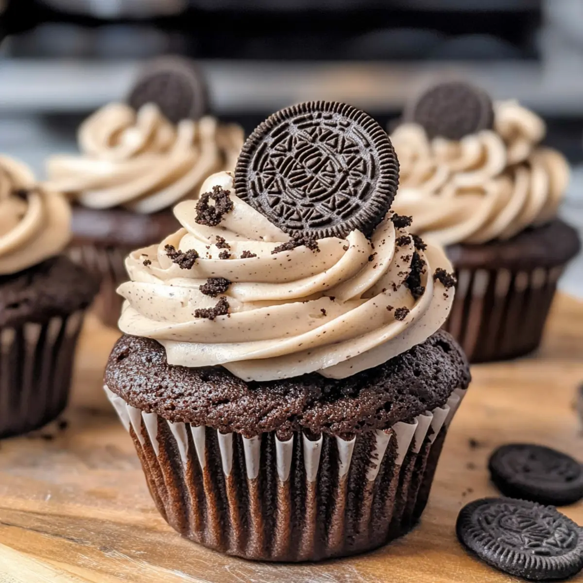 Oreo Cupcakes: Ein Traum aus Schokolade und Creme 4 Oreo Cupcakes f5ene3