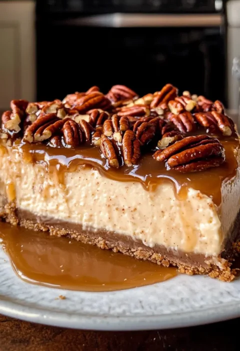 Pekannusstorte Käsekuchen