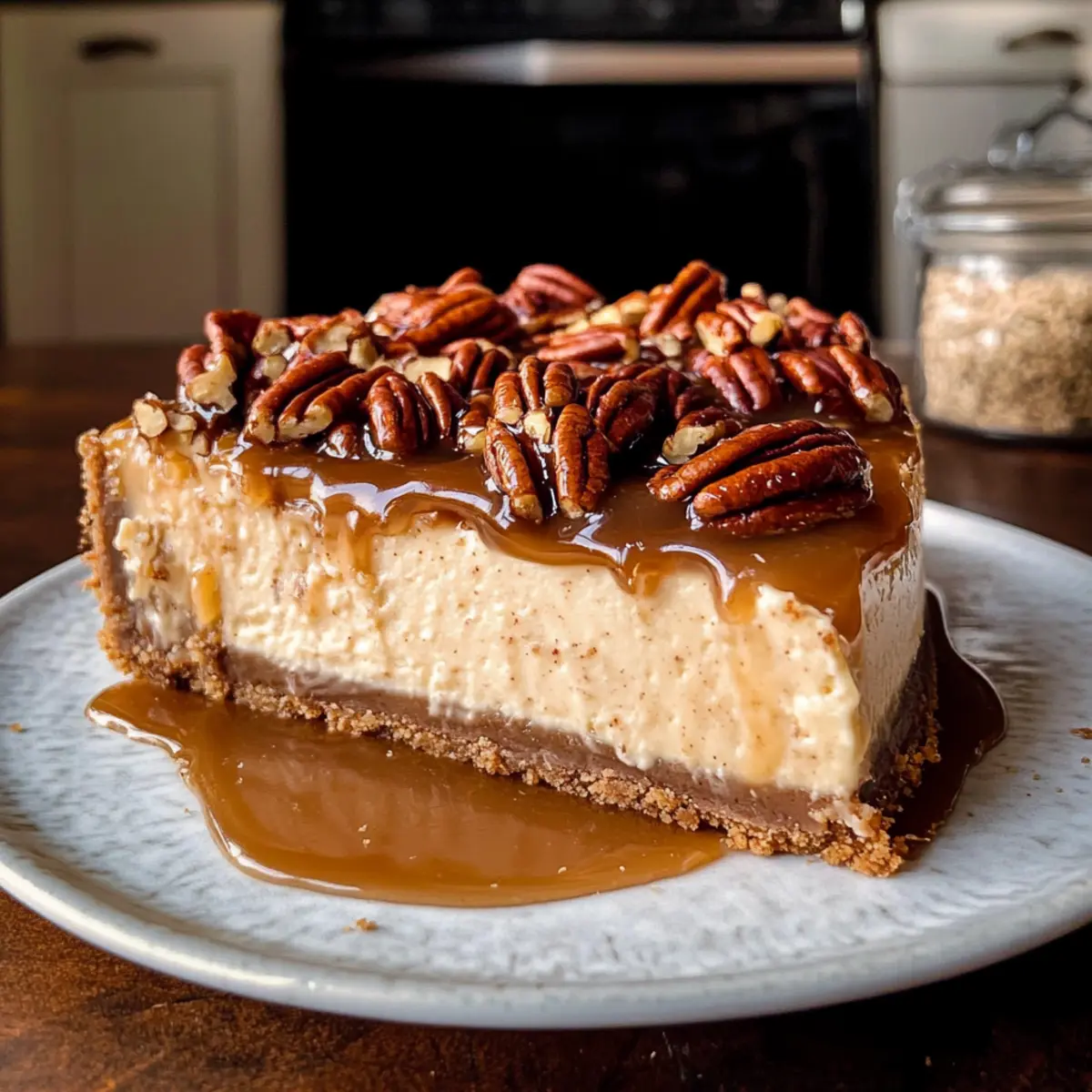 Pekannusstorte Käsekuchen