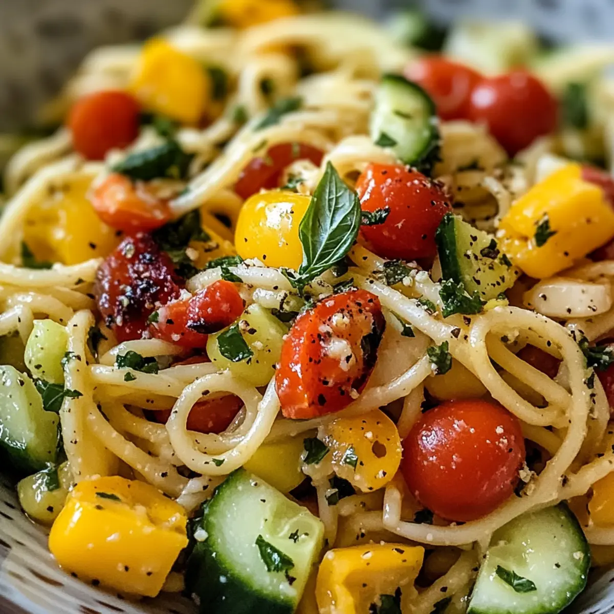 Perfekter veganer Nudelsalat