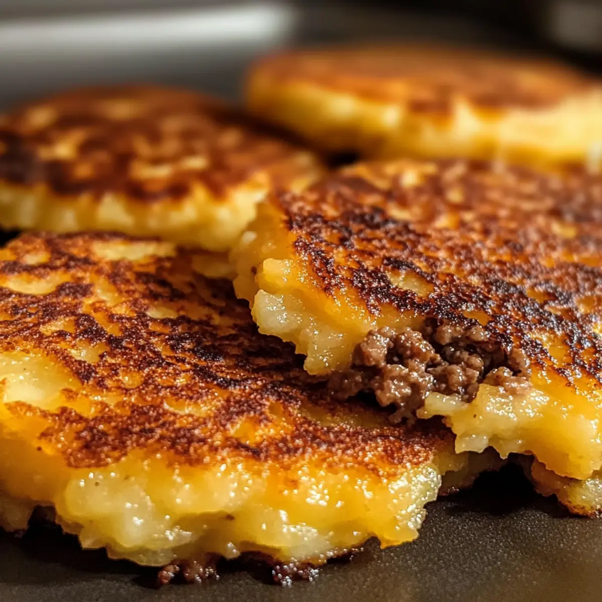 Potato Pancakes with Savory Beef and Cheese Recipe yunzgz