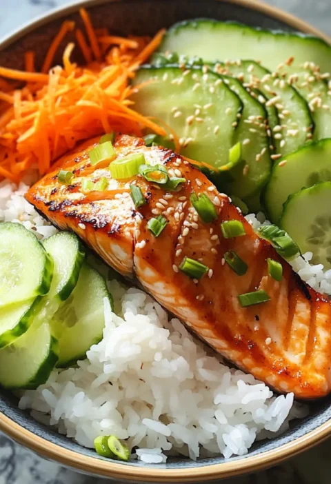 Lachs-Reisbowl Rezept Zutaten: - 250 g Sushi-Reis - 300 ml Wasser - 2 EL Reisessig - 1 EL Zucker - 1 TL Salz - 200 g frischer Lachs - 1 Avocado - 1 kleine Gurke - Sojasauce - Sesam - Frischer Koriander Anleitung: 1. Sushi-Reis in einem Sieb abspülen, bis das Wasser klar ist. 2. Reis und Wasser in einen Topf geben und zum Kochen bringen. Hitze reduzieren und 15 Minuten köcheln lassen. 3. Reisessig, Zucker und Salz in einem kleinen Topf erhitzen, bis sich der Zucker aufgelöst hat. 4. Den gekochten Reis mit der Essigmischung vermengen und abkühlen lassen. 5. Lachs in dünne Scheiben schneiden. 6. Avocado und Gurke ebenfalls in Scheiben schneiden. 7. Reis in Schalen verteilen und mit Lachs, Avocado und Gurke garnieren. 8. Mit Sojasauce, Sesam und Koriander servieren.