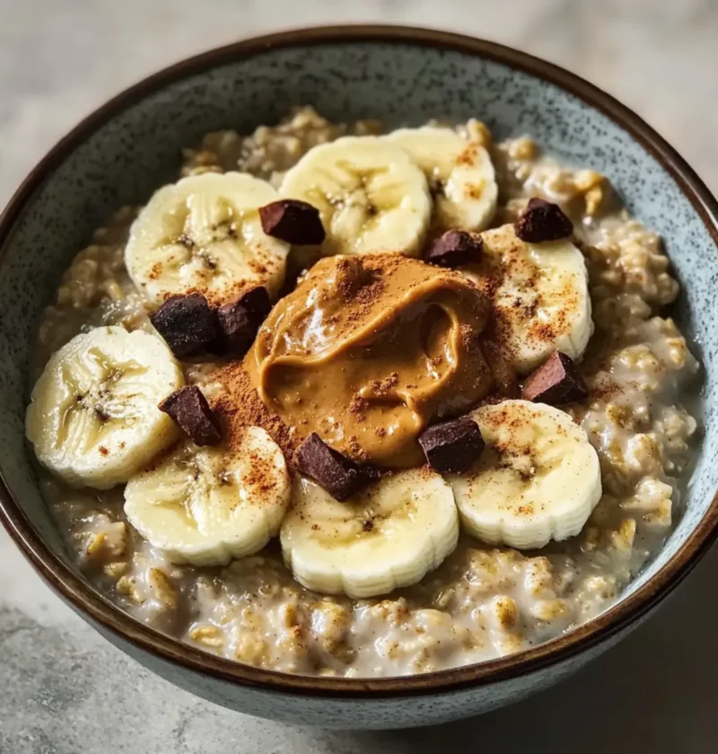 Langsame Kochmaschine Erdnussbutter Haferflocken Rezept
