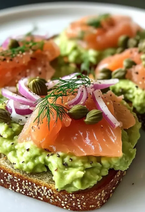 Räucherlachs Avocado Toast Rezept Zutaten: - 2 Scheiben Brot - 1 reife Avocado - 100 g Räucherlachs - 1 Zitrone - Salz - Pfeffer - Frischer Dill Zubereitung: 1. Brot toasten. 2. Avocado halbieren, entkernen und das Fruchtfleisch in eine Schüssel geben. 3. Avocado mit einer Gabel zerdrücken und mit Zitronensaft, Salz und Pfeffer vermengen. 4. Avocadocreme gleichmäßig auf den getoasteten Brotscheiben verteilen. 5. Räucherlachs darauflegen. 6. Mit frischem Dill garnieren und servieren.