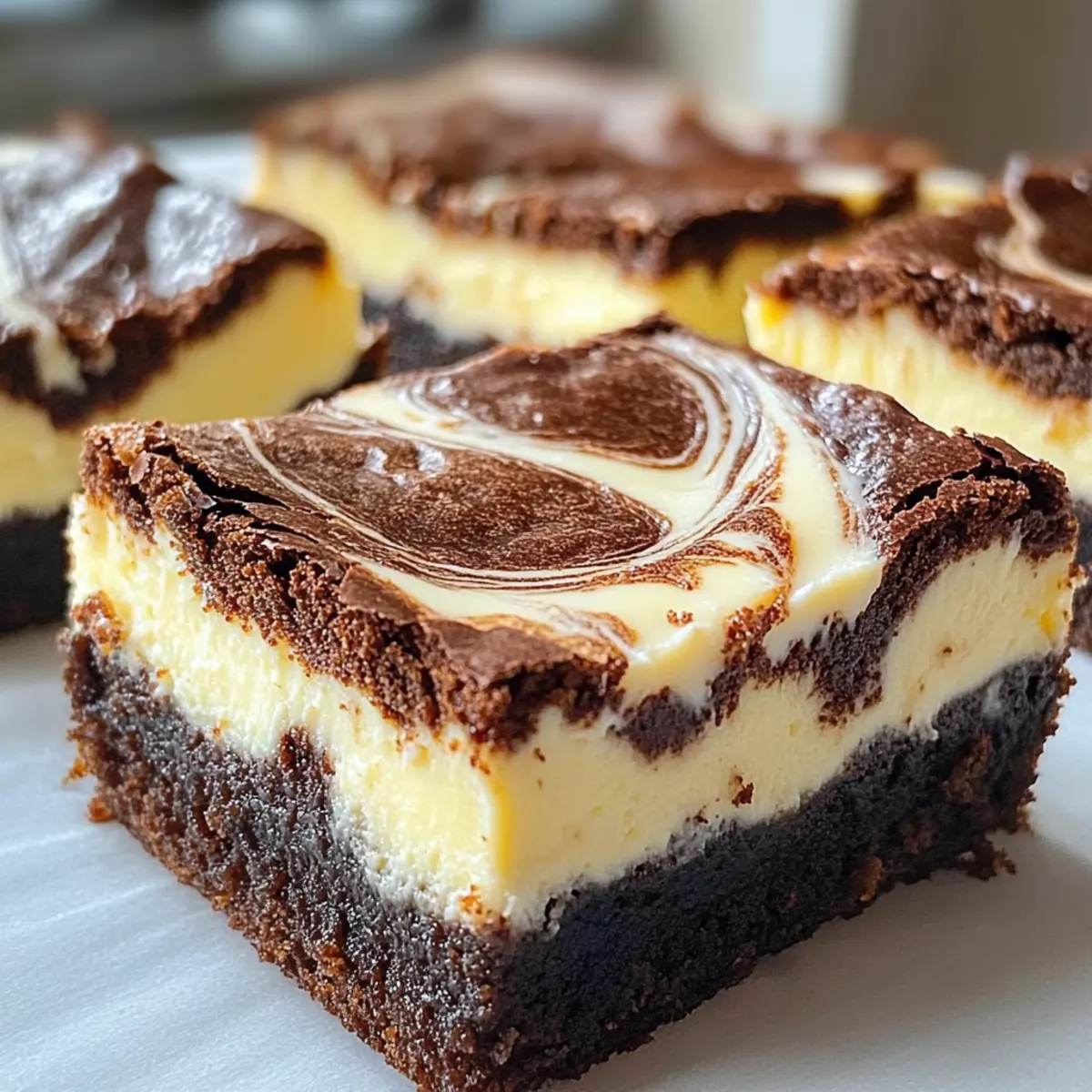 Sauerteig Käsekuchen Brownies Reich und Üppig Dessert 4