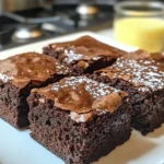 Sauerteig Käsekuchen Brownies Reich und Üppig Dessert