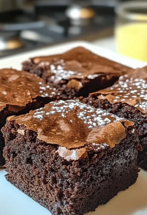 Sauerteig-Abfall-Brownies Reiche und Kaugummiartige Delikatesse