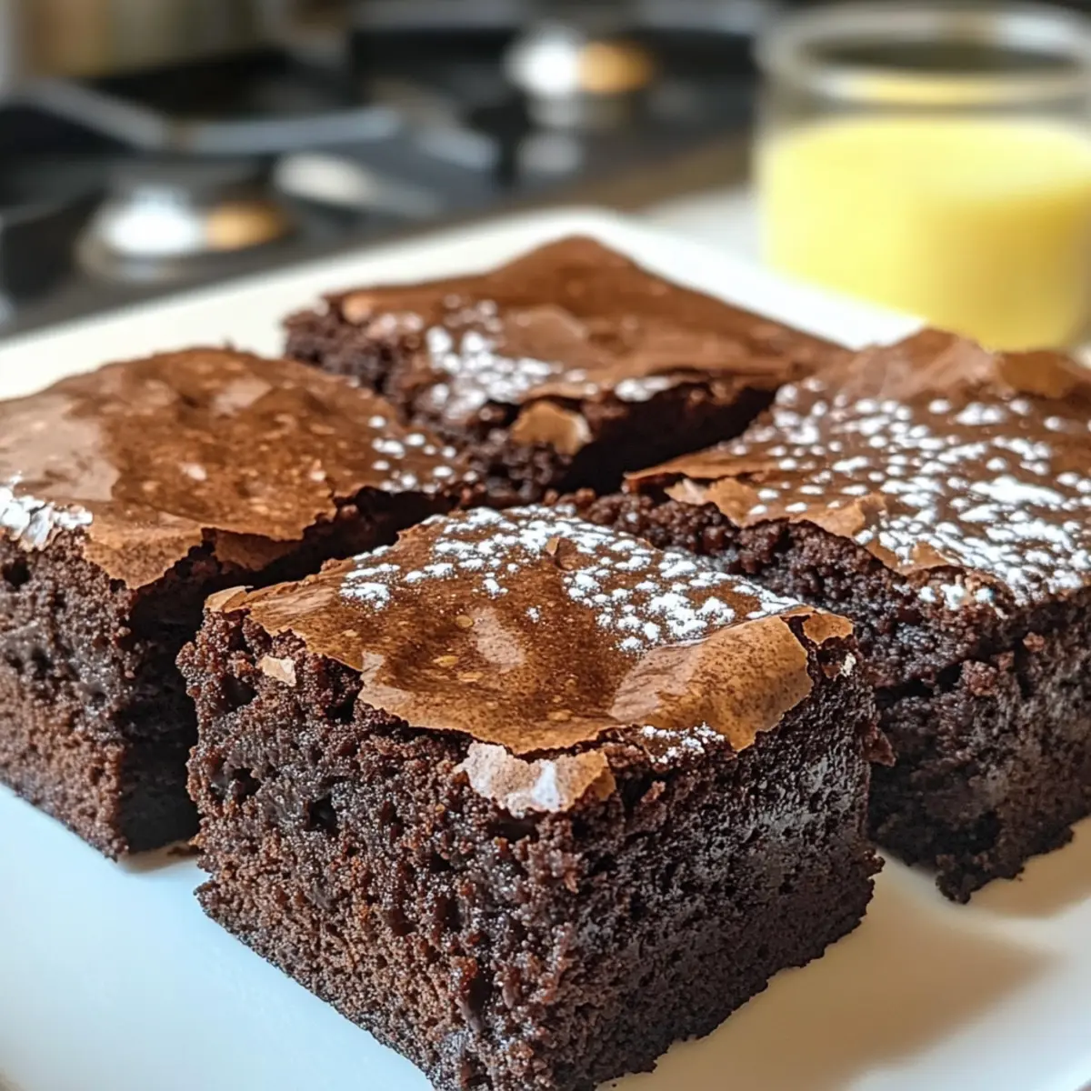Sauerteig-Abfall-Brownies Reiche und Kaugummiartige Delikatesse