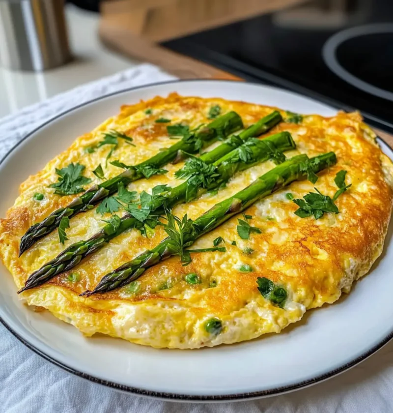 Spargel Omelett aus dem Ofen – Low Carb Rezept