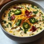 Cremige Knoblauchkartoffelsuppe im Handumdrehen