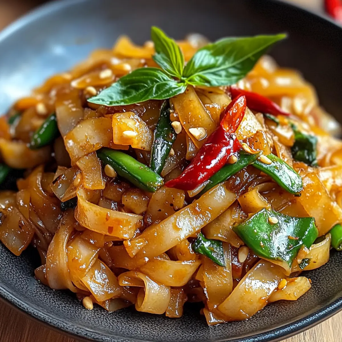 Straßenstil Thai Betrunkene Nudeln Blitzschnell Kochen 2 Street Style Thai Drunken Noodles kjr21t