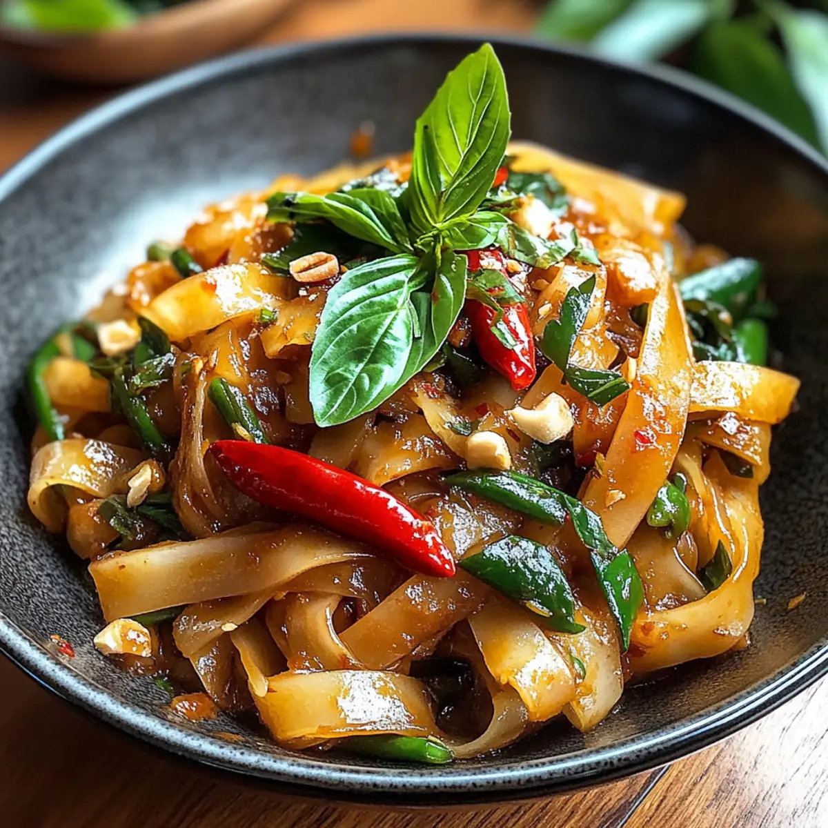 Straßenstil Thai Betrunkene Nudeln Blitzschnell Kochen 4 Street Style Thai Drunken Noodles qu219h